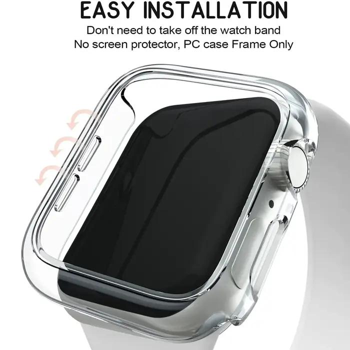 Coque protection Apple Watch 40-46mm PC mat bumper sans verre pour chasse activités outdoor robuste