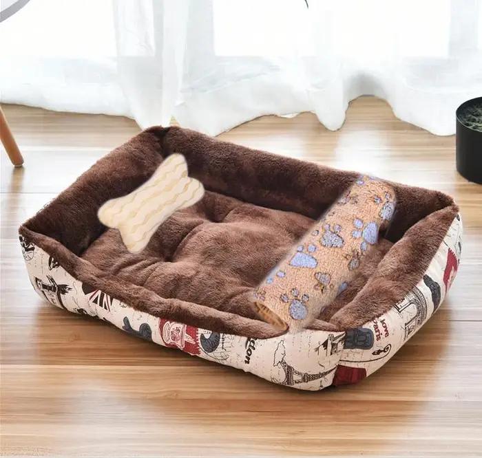 Lit chaud pour animaux de compagnie de couleur bonbon