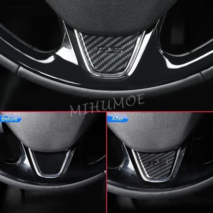 Garnitures de volant en Fiber de carbone pour Mitsubishi Eclipse Cross 2018 2019 2020 2021 2022 2023 2024 2025