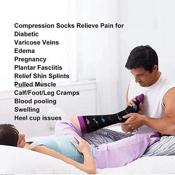 Chaussettes de compression médicale 20-30mmHg pour chasse et randonnée - Confort optimal homme femme