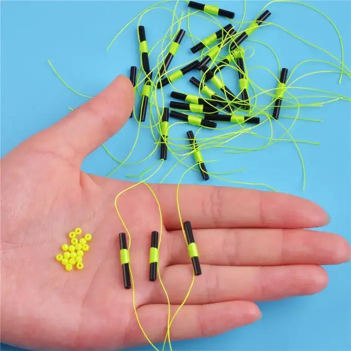 50 pièces arrêts de Bobber pour flotteurs de pêche bouchon de Bobber antidérapant pour la pêche bouc