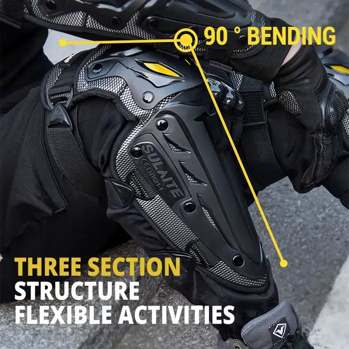 Genouillère de moto HEROBIKER Protection du genou et du coude pour motocross randonnées et courses de plein air toutes saisons膝部保护器摩托车骑行护具防护垫适合越野骑行和比赛全年使用