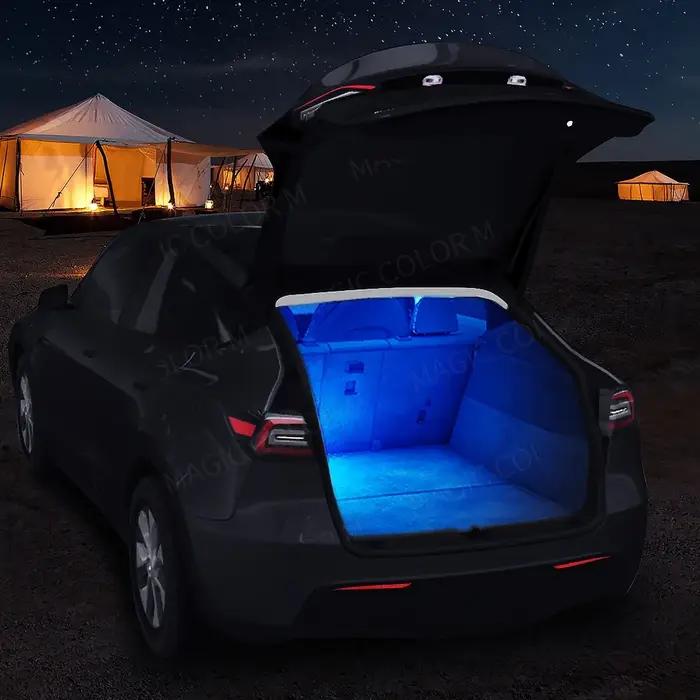 Lumière de plancher de voiture LED RVB, lampes décoratives, accessoires intérieurs, plancher, porte,