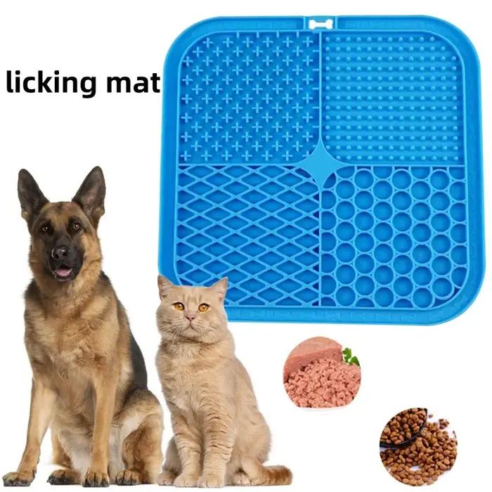 Tapis à lécher pour chien pour le bain et le toilettage