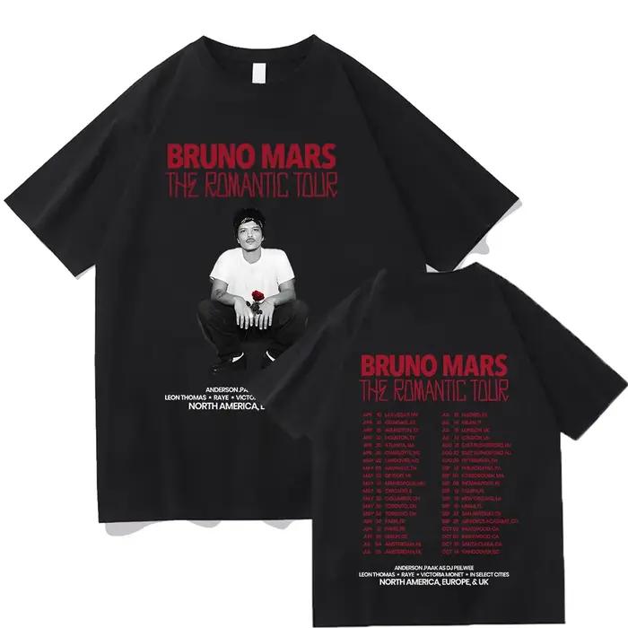 Bruno Mars The Romantic 2026 Tour T-shirt pour hommes et femmes