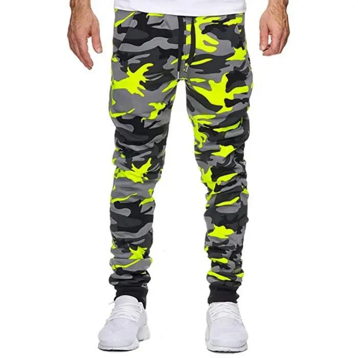 Pantalon de sport camouflage 2025 taille réglable pour running et fitness en grande
