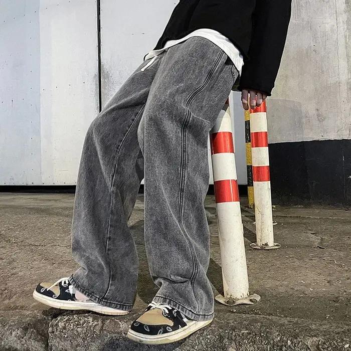 Nouveaux jeans américains à cordon de serrage pour hommes