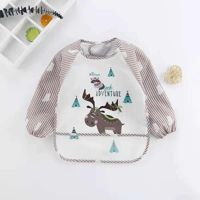Bavoirs imperméables pour bébé de 0 à 3 ans, joli dessin animé coloré, pour nourrissons, manger des