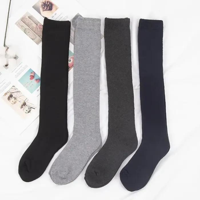 Chaussettes Genou Homme Hiver Harajuku Laine Chaleur Compression Cyclisme Coton Épaisses Cadeau