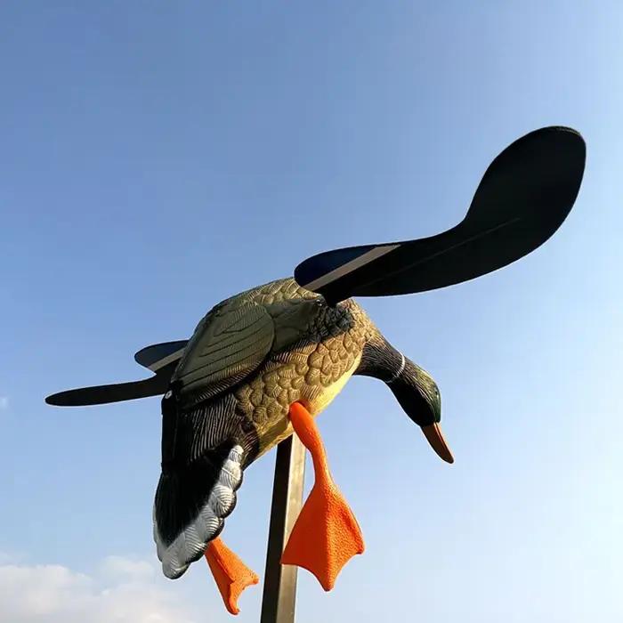 Canard volant télécommandé réaliste - Leurre de chasse simulation parfaite avec tige support