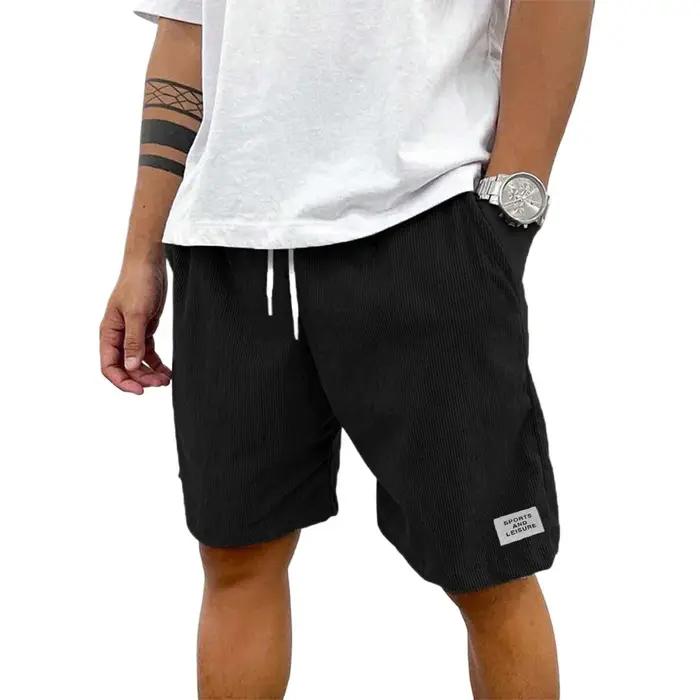 Pantalon de survêtement léger en velours côtelé pour homme