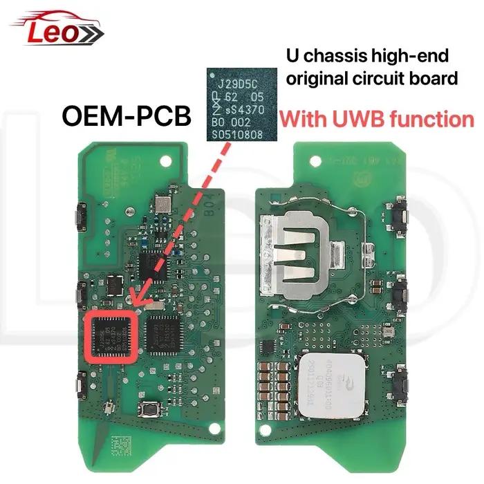 Clé OEM-PCB pour châssis BMW U avec technologie UWB 49puces pour BMW X1 X2 IX1 IX2 U06 U10 U11 U12 U25 MINI Countryman clé de voiture métal 4 boutons sans fil
