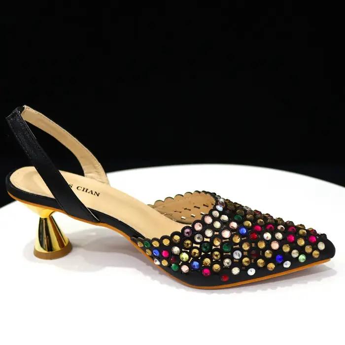 Venus Chan-Chaussures de Mariage à Talons Hauts et Pointus INS, Ensemble de Chaussures et Sacs Color