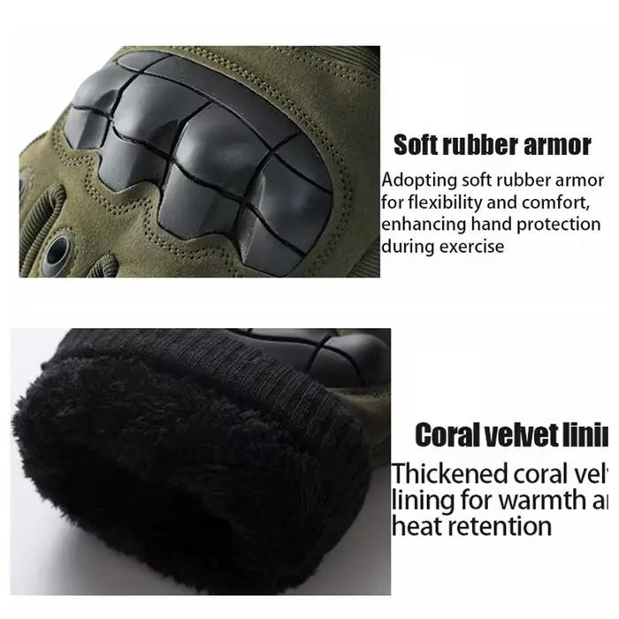 Gants tactiques hiver pleine main chasse ski écran tactile thermiques protection outdoor hommes