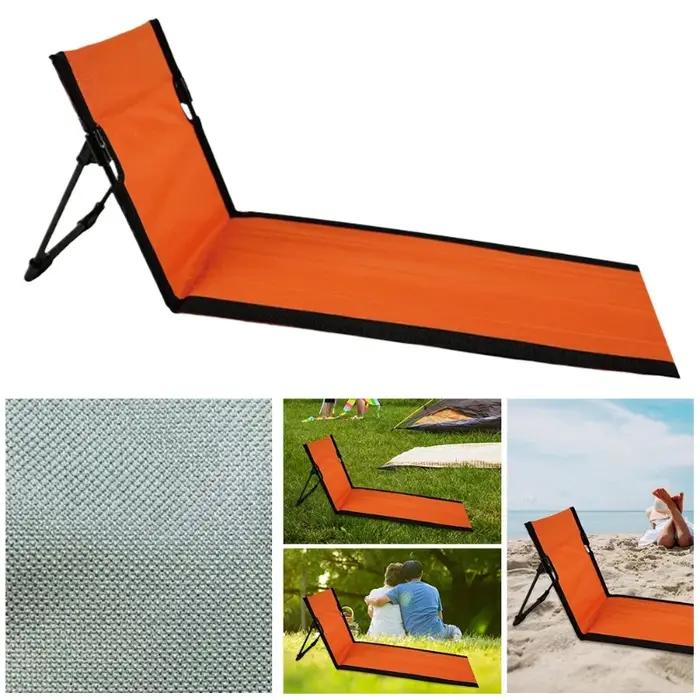 Siège pliant Portable sans pieds, chaise de Camping légère avec dossier, chaise longue de plage pour