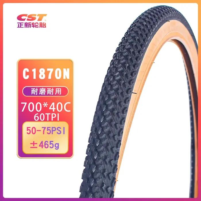 Pneu CST C1870N 700x40C pour Vélos de Route Course Haute Performance Légèreté et Durabilité