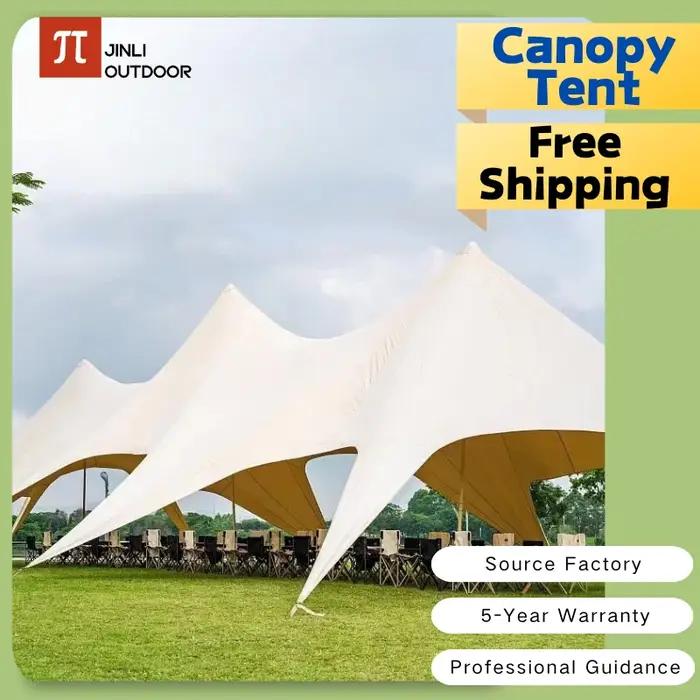 Tentes Octopus CanAmendements, Single, Double Pole, Starshade, Starshade, Thicken, Oxford Grill, For