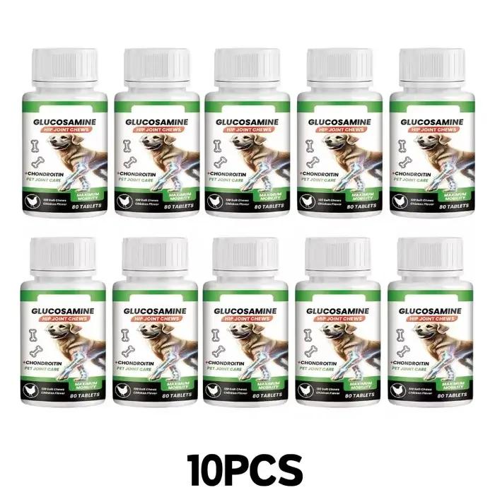 Comprimés pour articulations canines à base de glucosamine et chondroïtine pour la santé des articulations et la mobilité des chiens occassions spéciales promenades quotidiennes