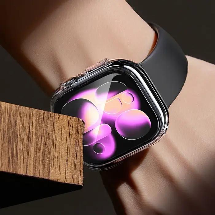 Protecteur Écran Verre Trempé + Coque Apple Watch S11 46mm 42mm 45mm 41mm 44mm 40mm Accessoires Montre
