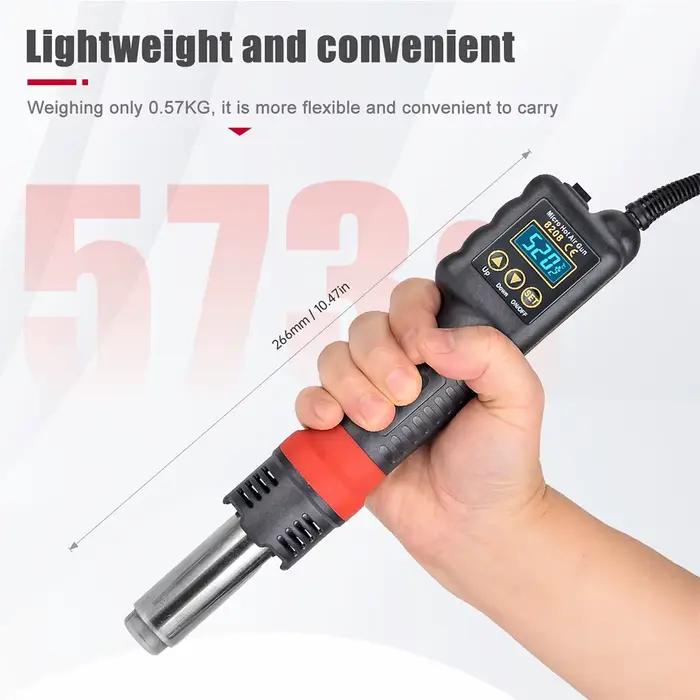 JCD pistolet à Air chaud 8208 Micro Station de soudage de retouche LCD sèche-cheveux numérique pour