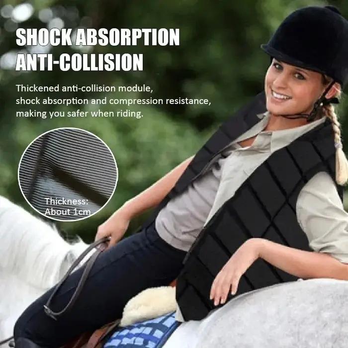 Gilet d'équitation pour cavalier, gilet de sécurité équestre pour rongeur, équipement de protection unisexe pour adultes et enfants, protection du corps pour cavalier
