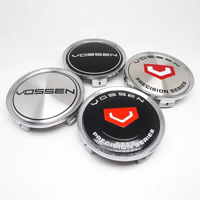 4 pièces 75mm 70mm Vossen capuchons de moyeu central de roue enjoliveurs jantes de voiture insigne d