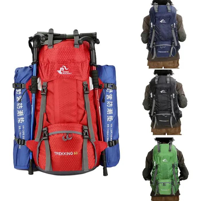Sacs à dos de camping et de randonnée pour hommes, sac de sport en nylon pour l'escalade, sacs à dos