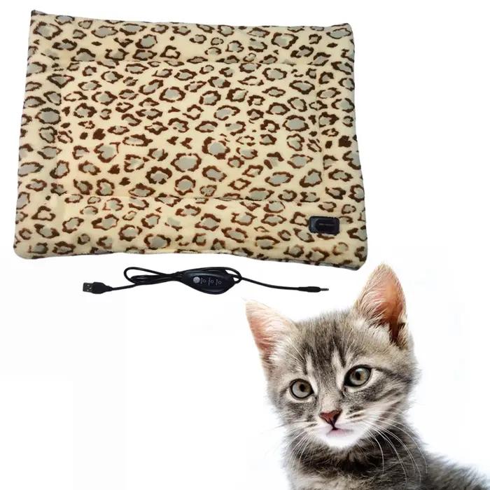Coussin chauffant lavable pour animaux de compagnie