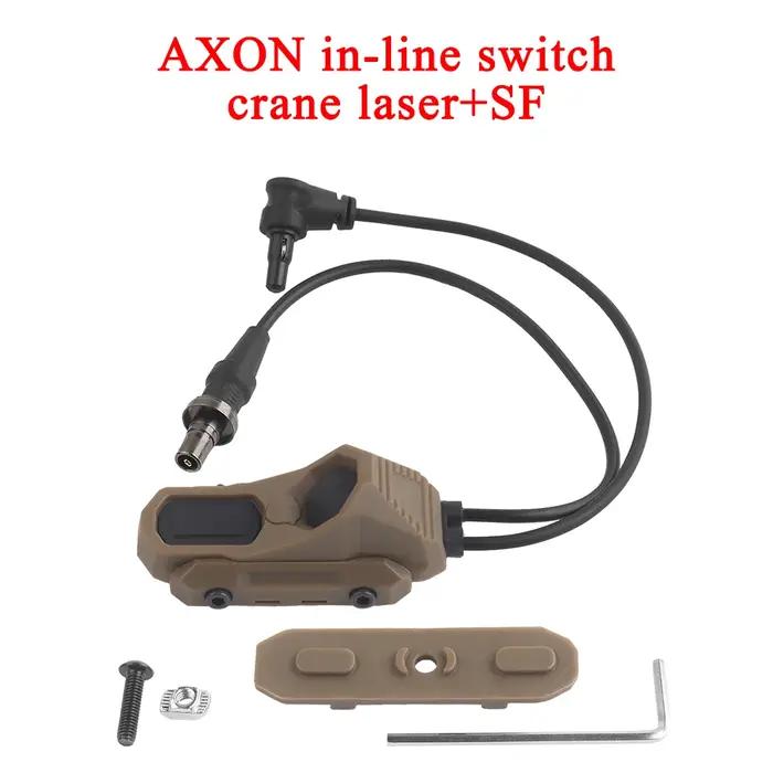 Dispositif de sécurité tactique à distance double fonction pressostat lampe de poche laser bouton-poussoir SF/2.5mm prise de grue pour femmes et hommes occasions spéciales