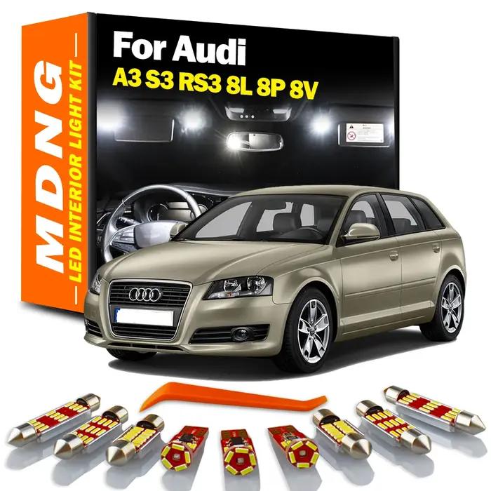 MDNG pour Audi A3 S3 RS3 8L 8P 8V lampe de véhicule LED dôme intérieur carte coffre repose-pieds Kit