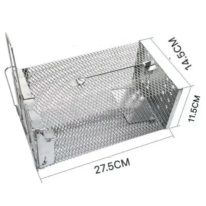 Débarrez les rongeurs avec une cage métallique automatique ; Piègeage efficace des rats pour les grandes