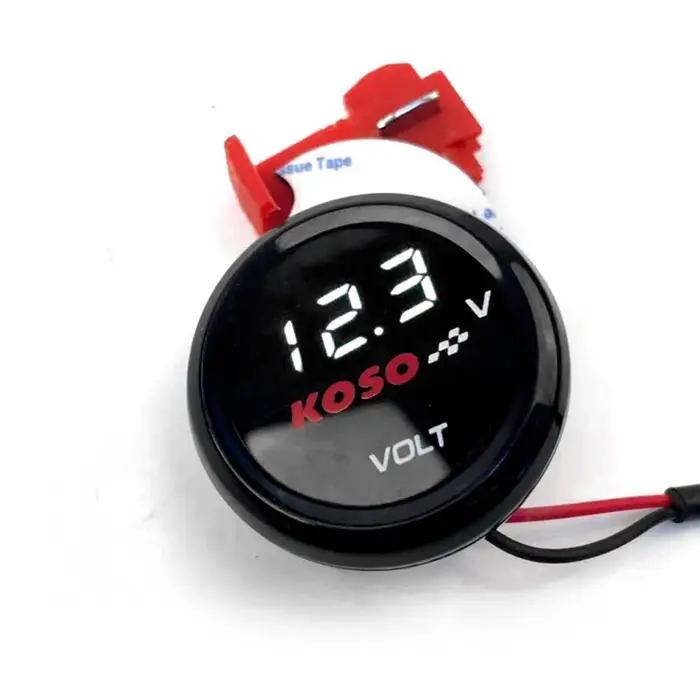 Voltmètre rond LED 10-150v