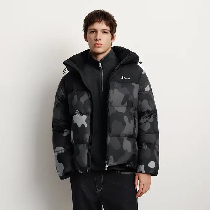 Semir doudoune hommes trois vêtements d'extérieur résistants Couple tenue d'hiver 2025 nouveau haut à capuche antistatiq