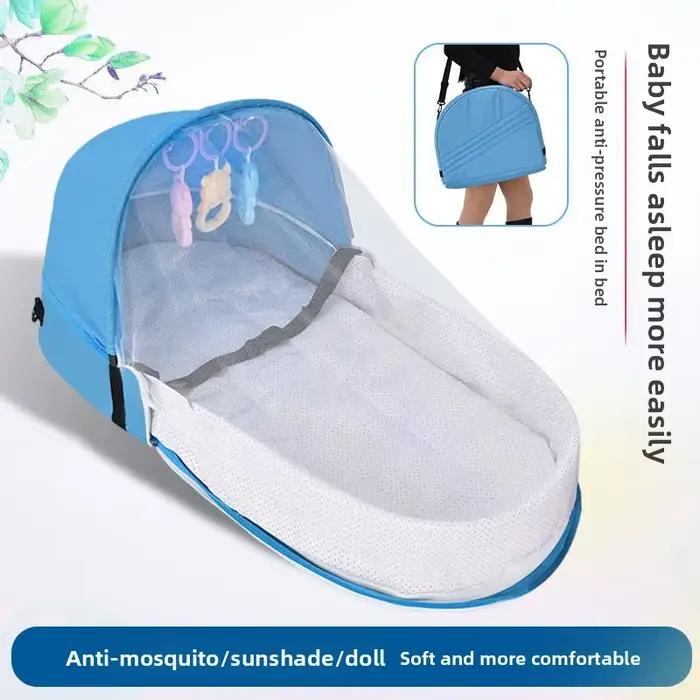 Berceau anti-pression pour bébé, pliable et portable, isolation pour nouveau-né, lit de voyage facil