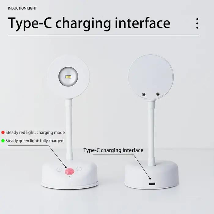 Veilleuse LED USB sans fil avec détecteur de mouvement, lampe murale pour cuisine, chambre et salon,