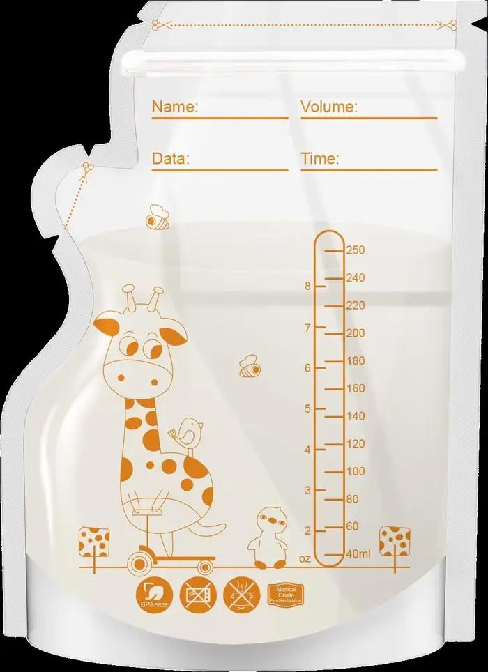 Sacs de conservation jetables pour lait maternel, 100 ou 50 paquets, capacité de 250ml, qualité hosp