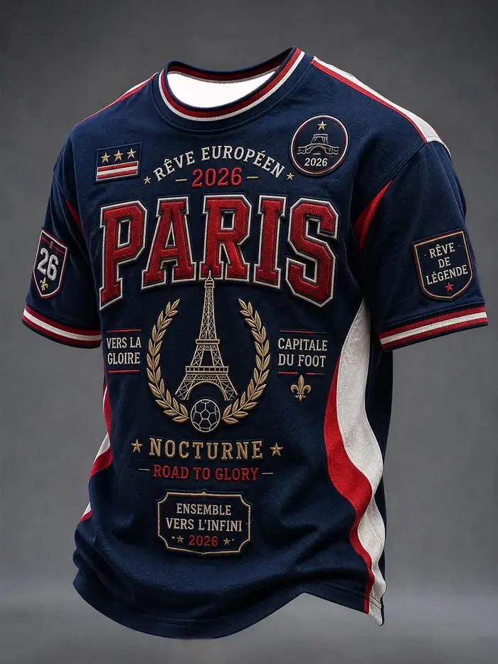 Tshirt sportif d'entraînement pour supporters français édition 2026 polyester respirant et confortable pour toute la famille occasions spéciales