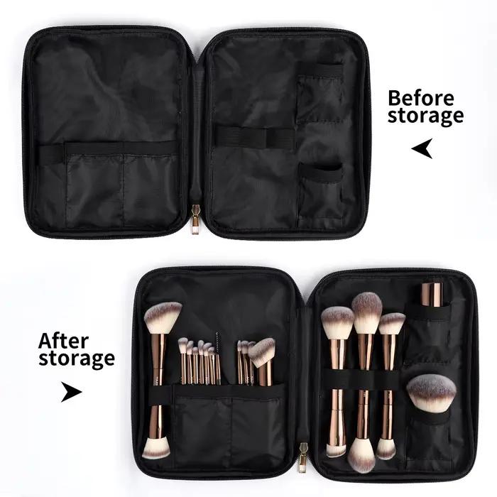 MAANGE Pro Kit de pinceaux de maquillage 20 pièces pinceaux avec sac de rangement double extrémité f