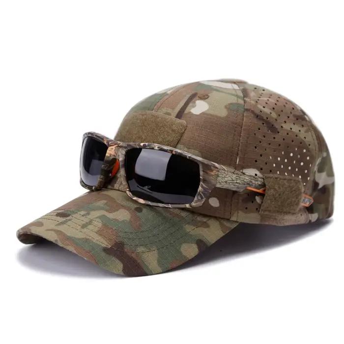 Casquette camouflage homme pour chasse et randonnée - Protection solaire respirante - Modèle 1/2 pièces
