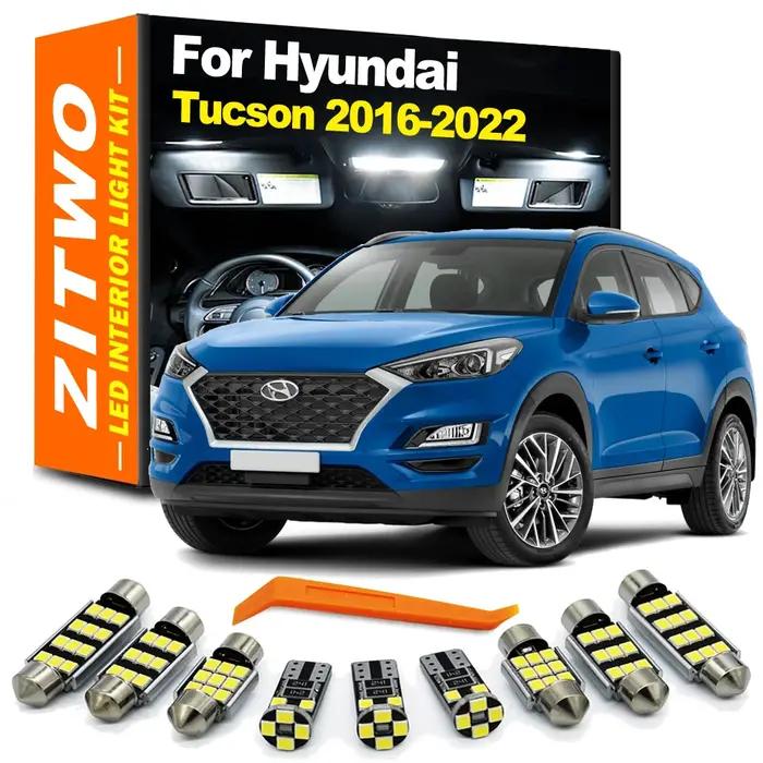 ZITWO 13 pièces Kit de lampe de lecture dôme intérieur LED pour Hyundai Tucson 2016 2017 2018 2019 2