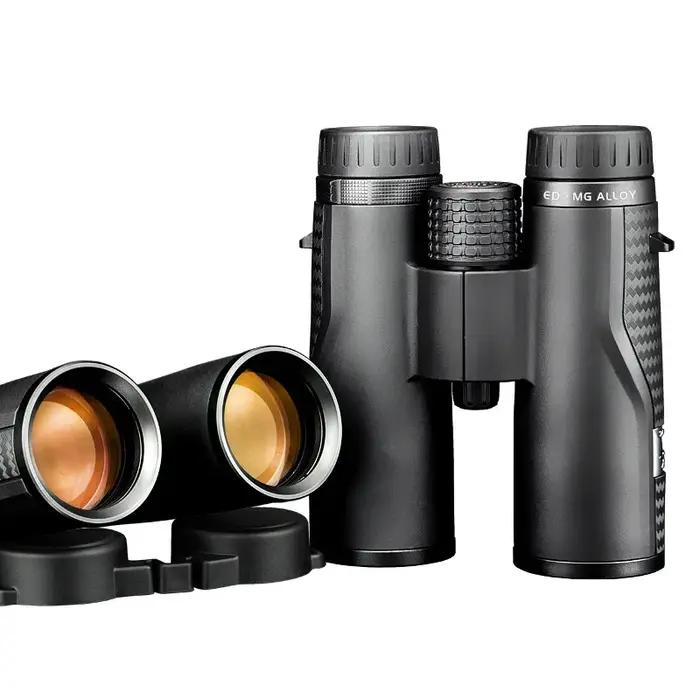 Jumelles Shuntu 8x42 10x42 ED étanches IPX7 - Optique Bak4 longue portée pour chasse et camping