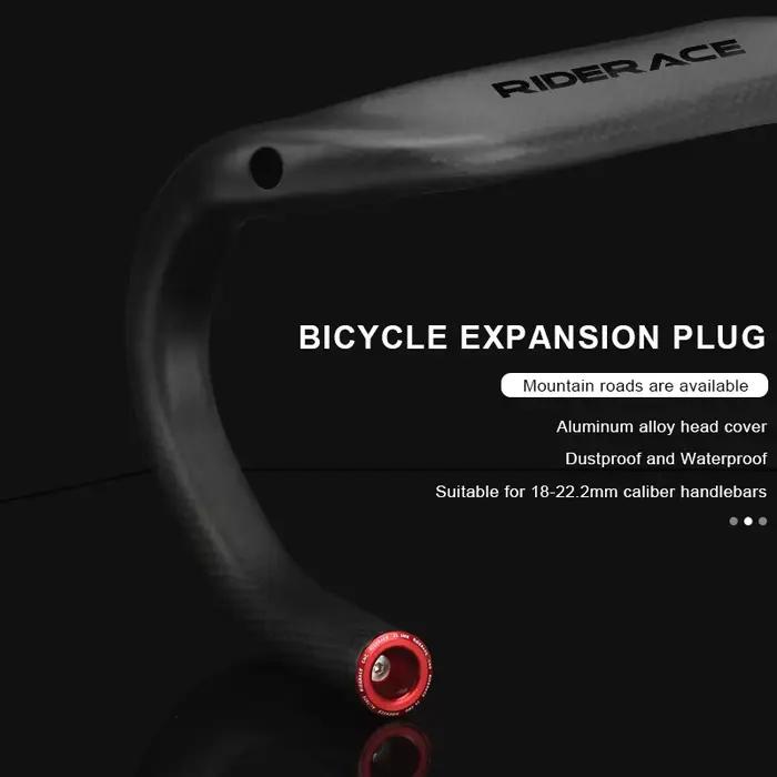 1 paire de bouchons d'extrémité de guidon de vélo en alliage d'aluminium, embout de guidon de vélo d