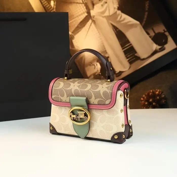 Sac Boîte Élégant Femme Polyvalent Pailleté Pour Toutes Les Occasions Blanc Café Rouge Pastèque Noir