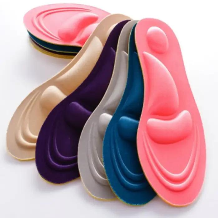 Semelles intérieures FootMaster 4D en mousse à mémoire de forme pour fasciite plantaire, semelles intérieures pour baskets, semelles intérieures de sport amortissantes pour hommes et femmes occasions quotidiennes cadeau spécial