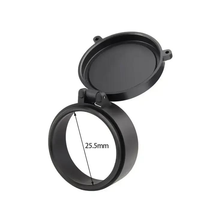 Cache-objectif de chasse 25,5 mm-65 mm, capuchon de protection rapide à ressort pour viseur tactique