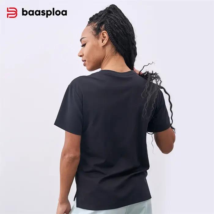 Baasploa-T-Shirt de dehors Respirant pour Femme et Homme, Vêtement de Haute Qualité, à vaccage Rapid