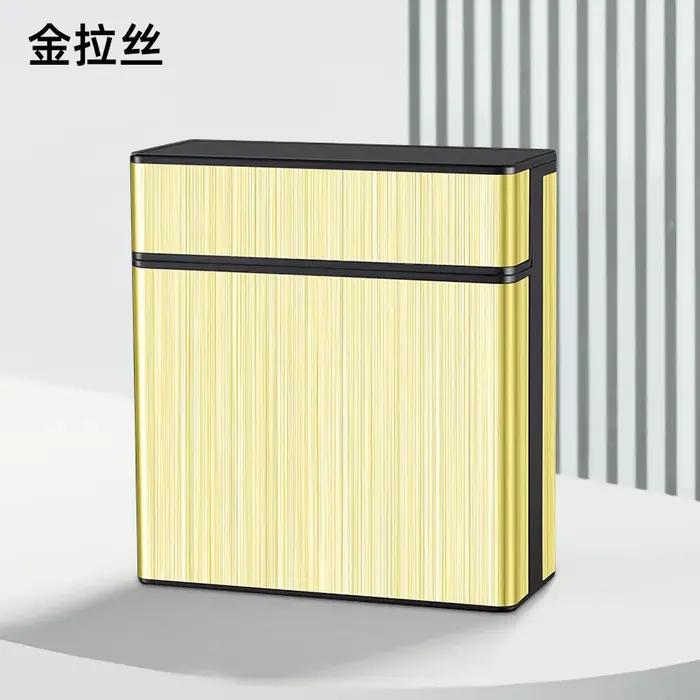 Boîte à cigarettes de grande capacité divisée en alliage d'aluminium, boîte de rangement de fumée pour cadeau de petit ami, paquet de 40