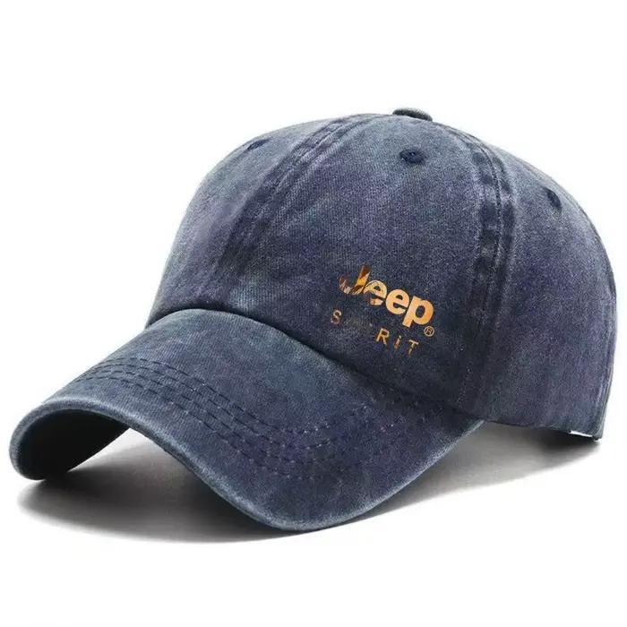 Casquettes de baseball Jeep2026 tendance, en coton délavé, souples, pour hommes et femmes, protectio