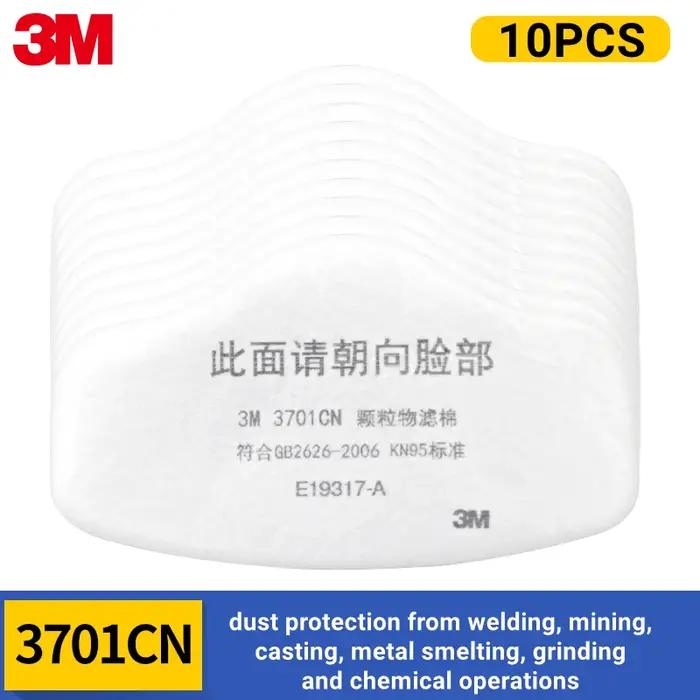 Filtre de masque à gaz 3M 3701 pour masque série 3200, respirateur antistatique, Protection contre l