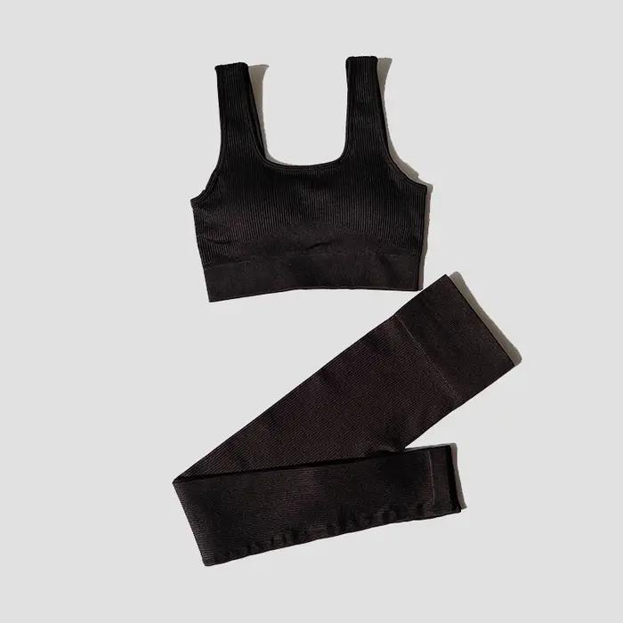 Ensemble de sport sans couture WAREBALL pour femmes couleur bleu ciel pour yoga et fitness occasions spéciales
